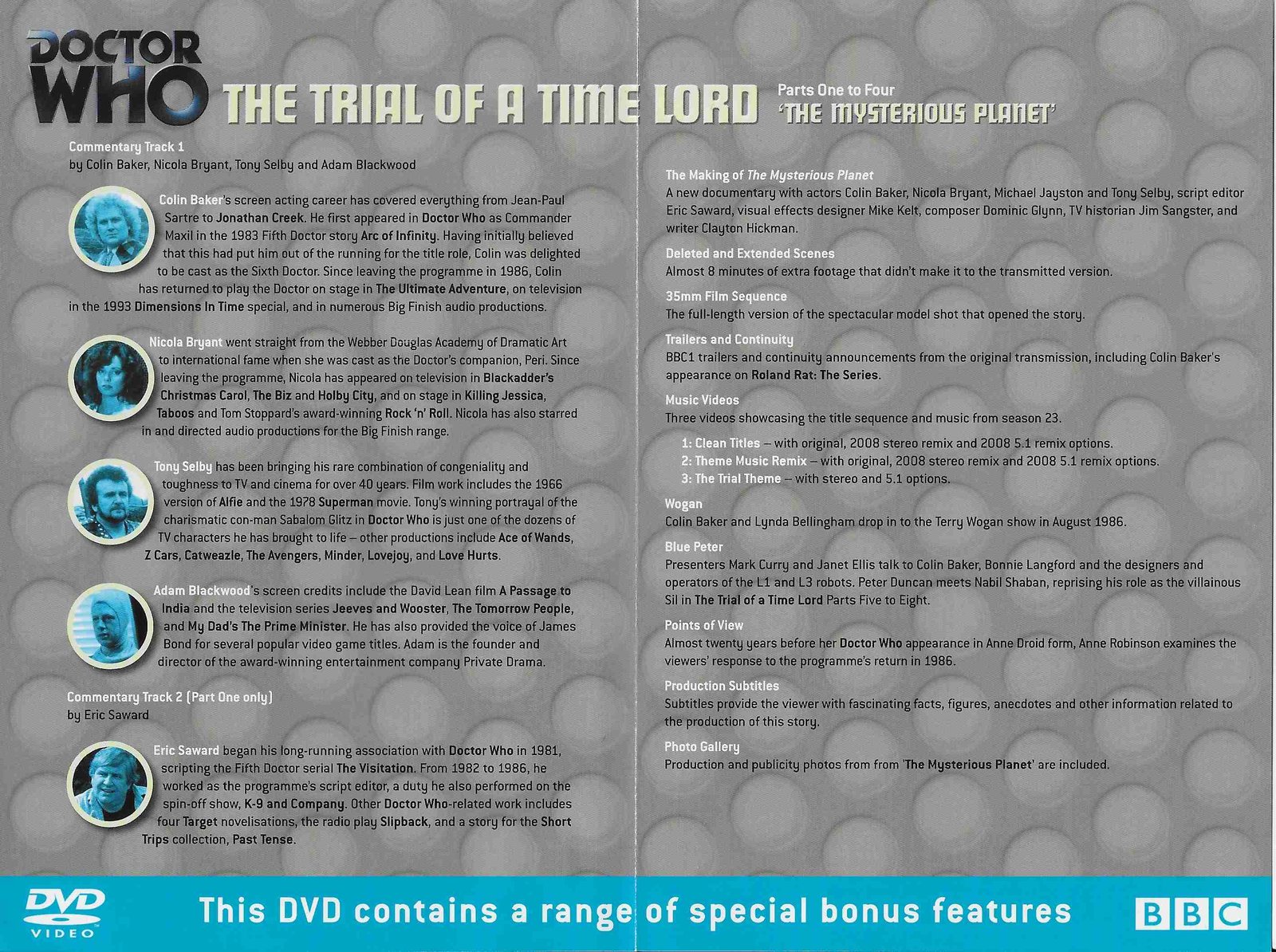 Inserts from BBCDVD 2422A